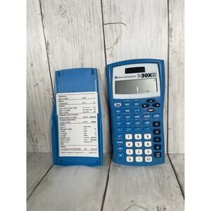 Texas Instruments TI-30X IIS Blue Scientific Calculator Tested & Works